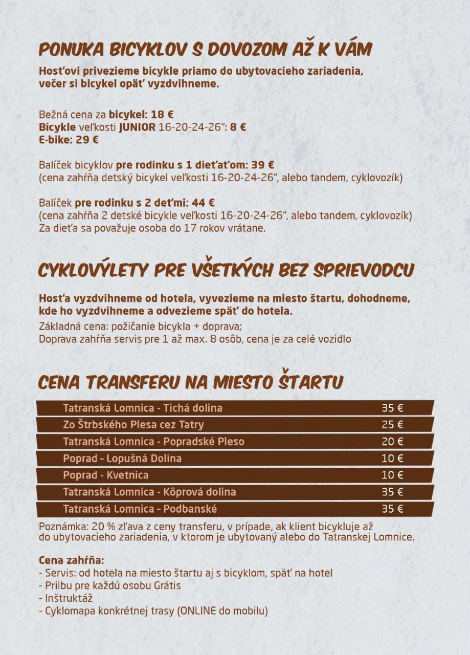 Stará LesnáOddy别墅 外观 照片
